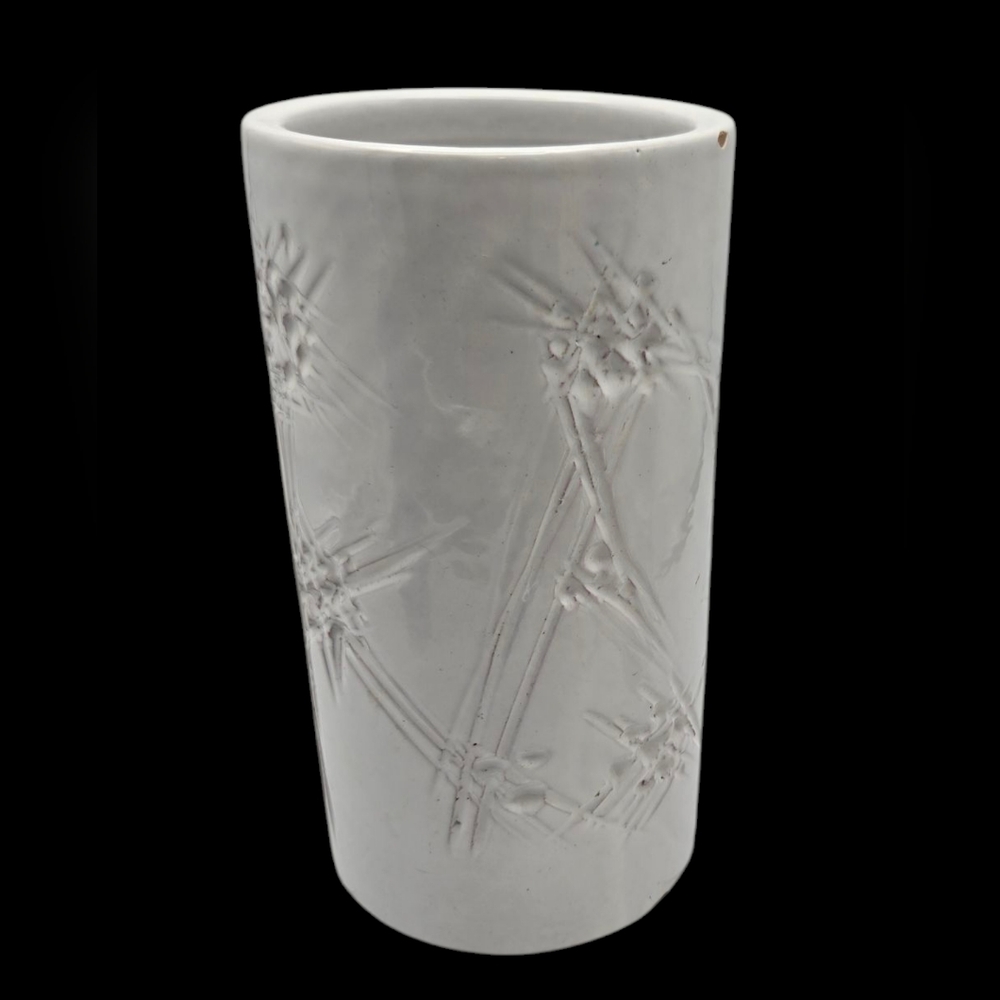 MCM Vintage 1960's Italy Bitossi Incised Vase Hand Built Incised